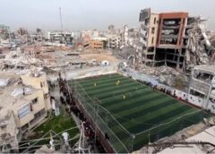 Warga Antusias Berpartisipasi dalam Turnamen Sepak Bola di Jalur Gaza